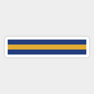 Leeds United Retro 1994 Home Jersey White Yellow Blue Bar Design Sticker